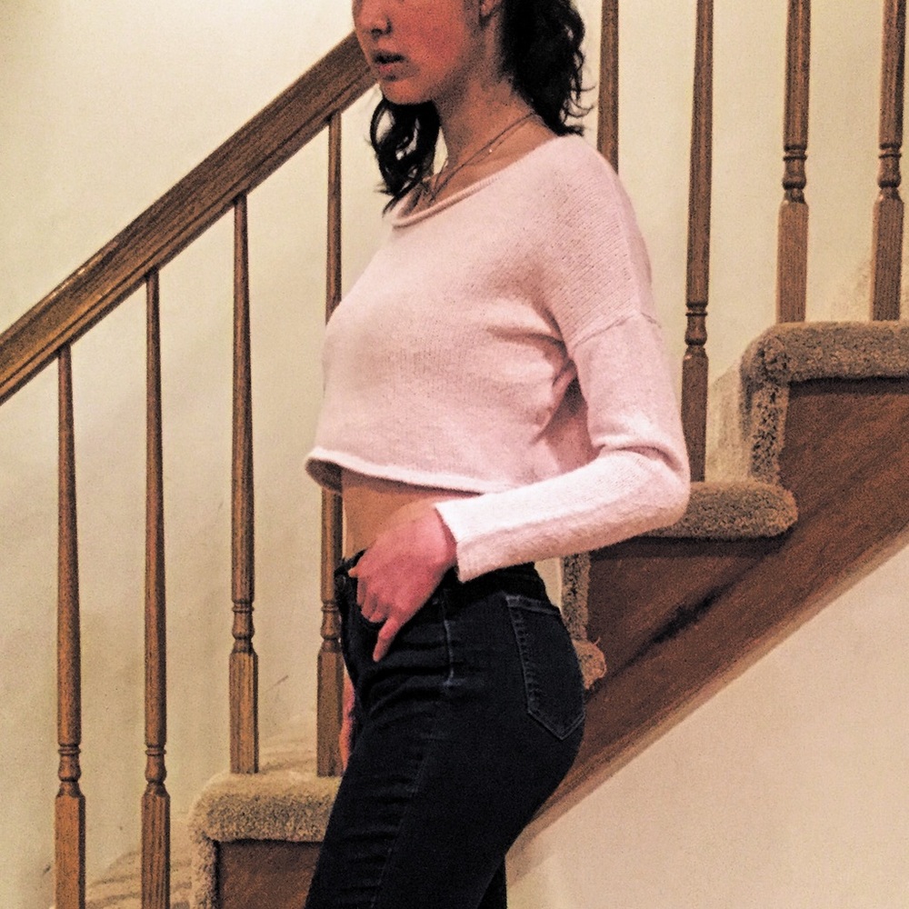 Vintage Abercrombie and Fitch Cropped Knit Sweater